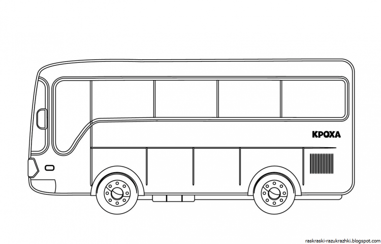 Школьный автобус для раскрашивания