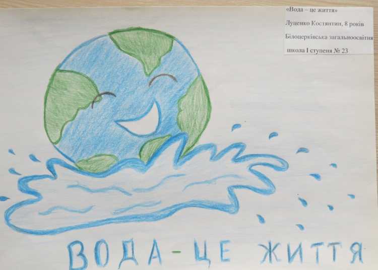 Детские рисунки на тему вода источник жизни на земле
