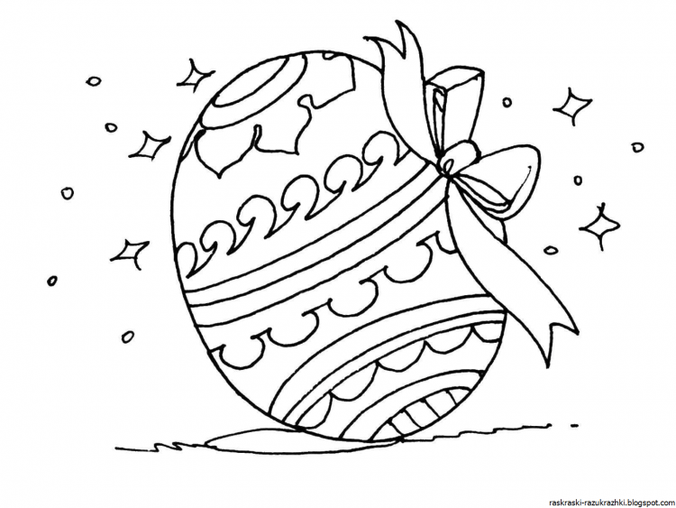 Пасха картинки для детей раскраска