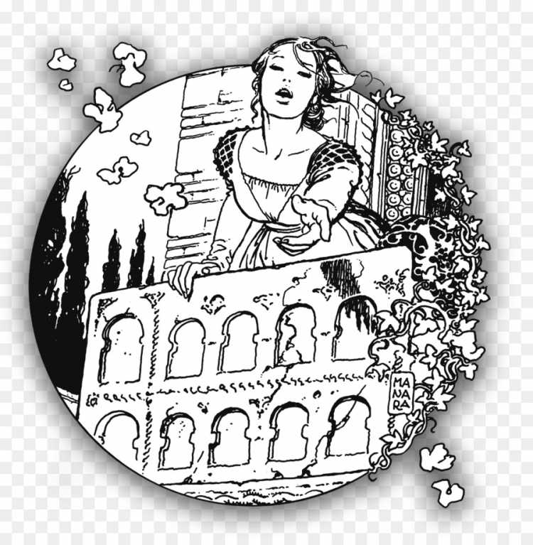 Ромэо и Джульетта Верона иллюстрации