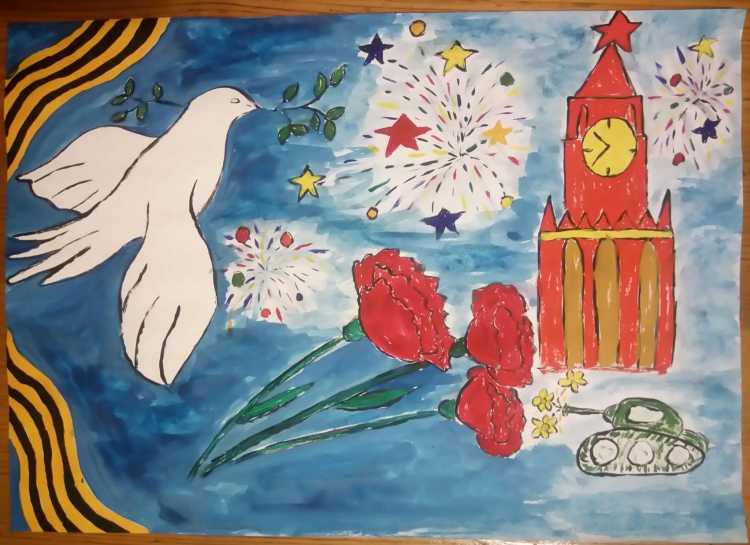 Рисунки ко Дню Победы в Великой Отечественной войне легкие