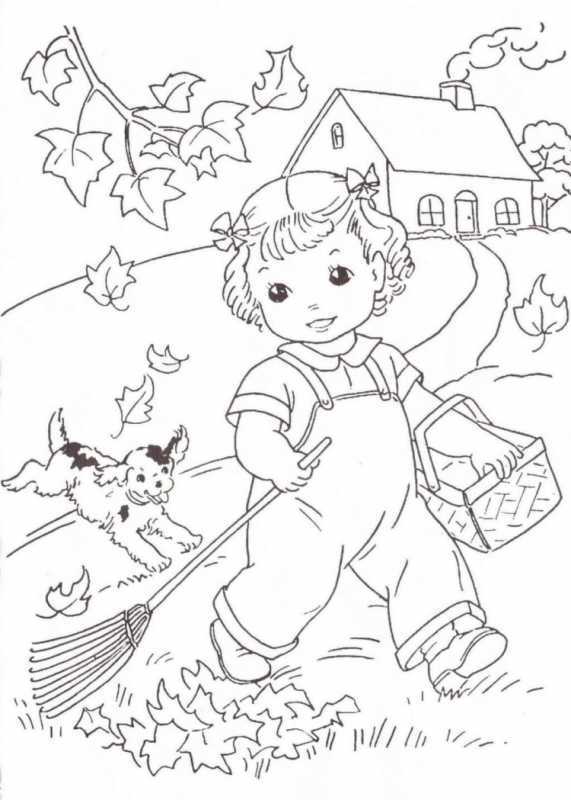 Осенние листья раскраска для детей