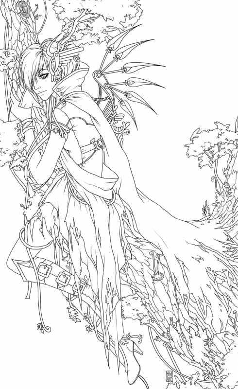 Аниме для разукрашивания