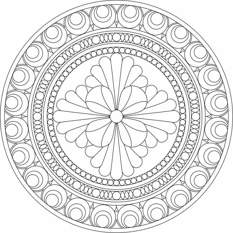Мандала круглая