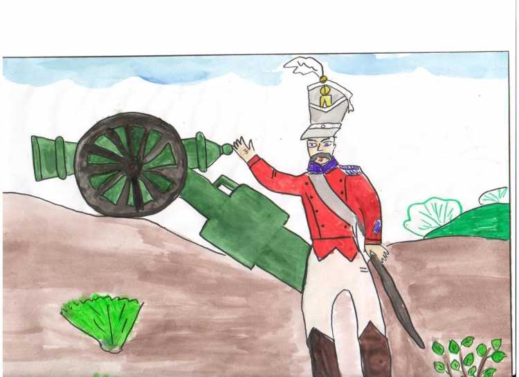 Рисунки Бородинское сражение 1812 года