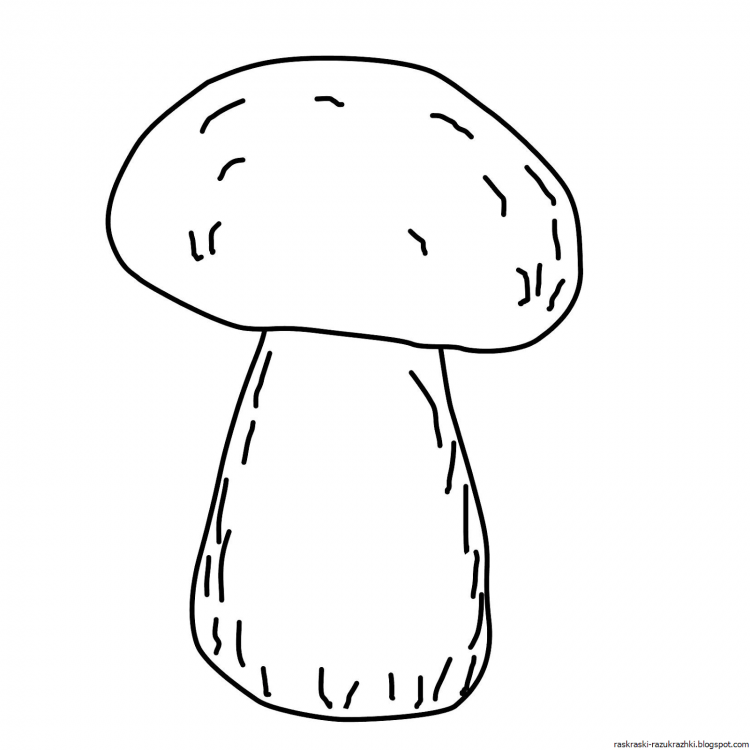Мухомор раскраска