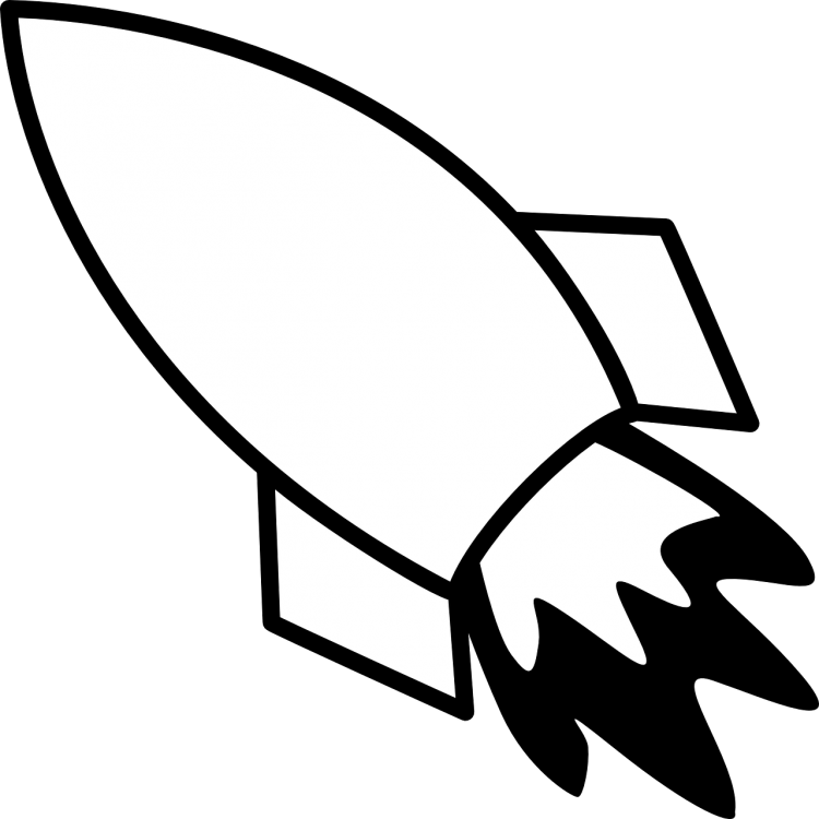 Новогодняя ракета раскраска