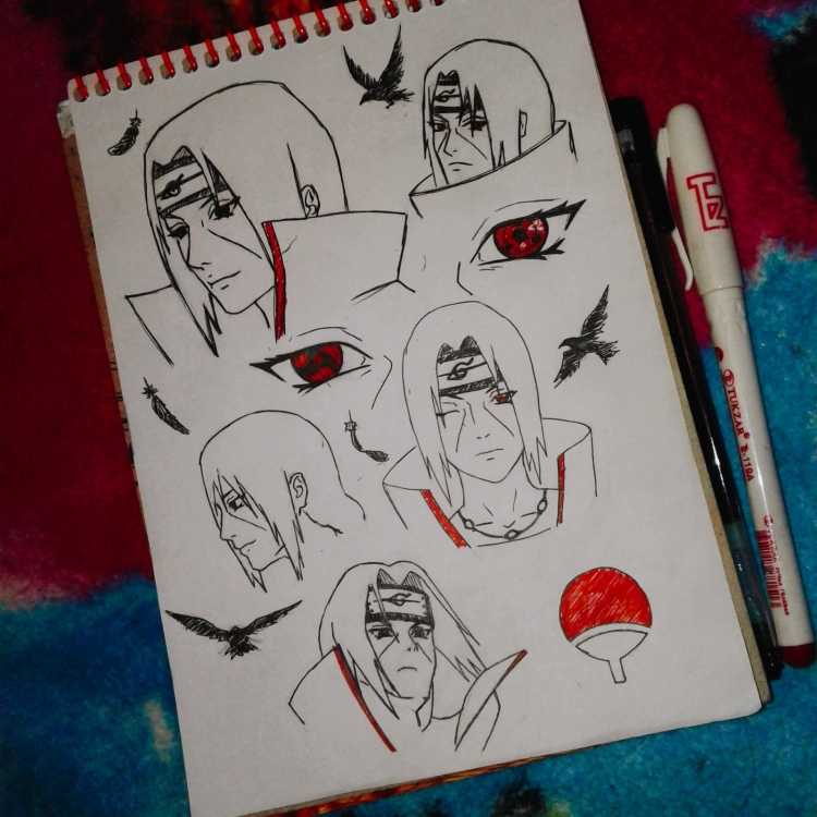 Скетчбук в стиле Наруто