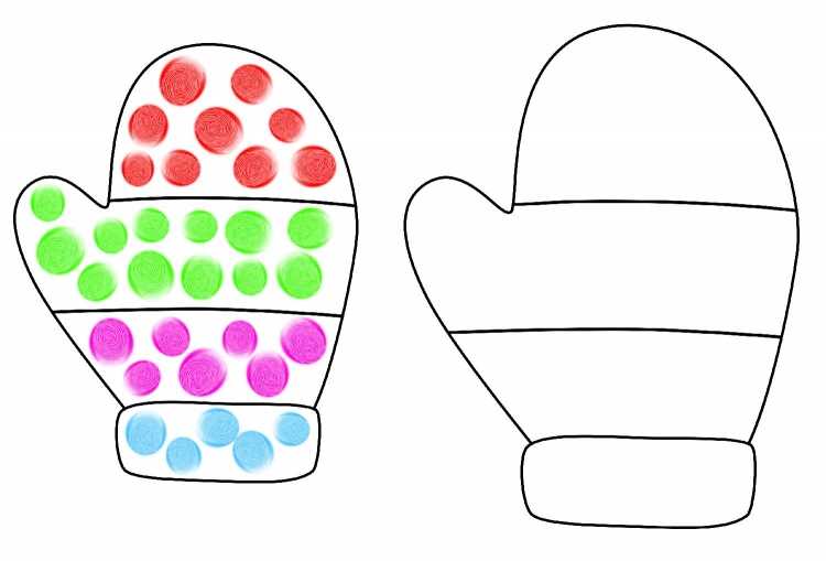 Тематический комплект варежка