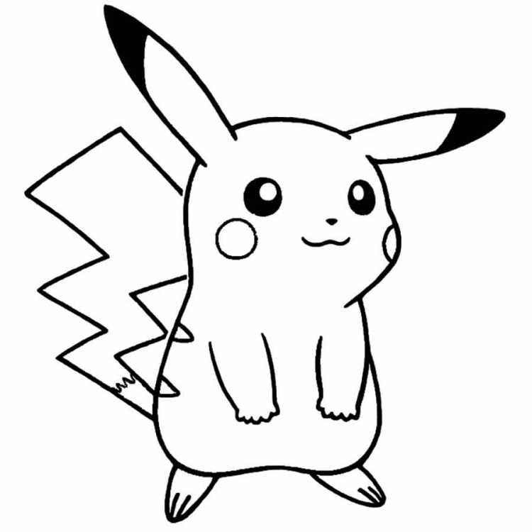 Фото Пикачу для срисовки