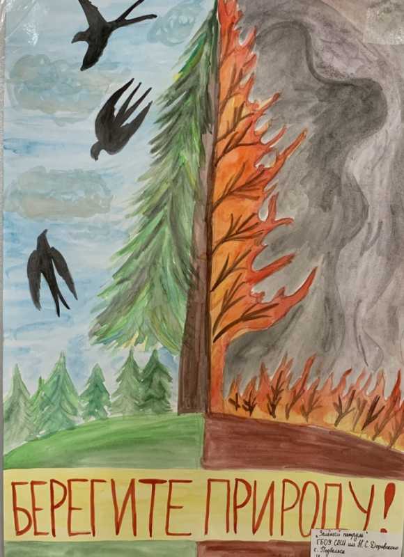 Плакат защита природы