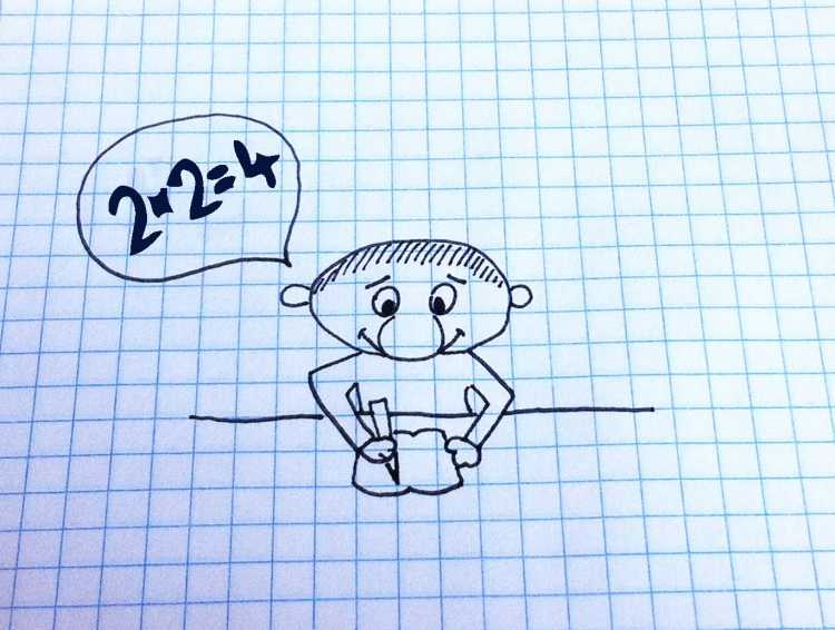 Рисование синей ручкой