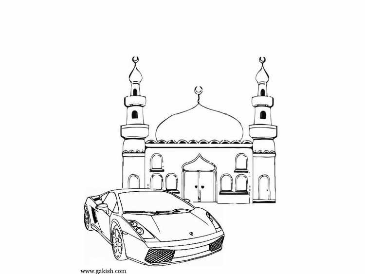 Мечеть раскраска