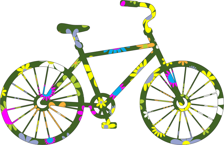 Четырехколесный велосипед нарисованные