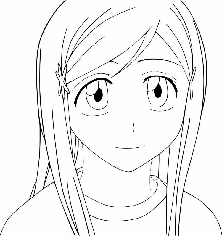 Раскраски Блич Орихиме