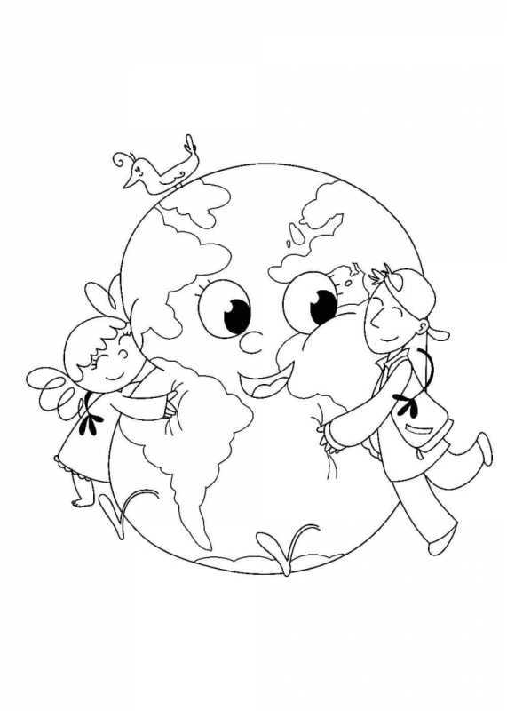 Земля для раскрашивания