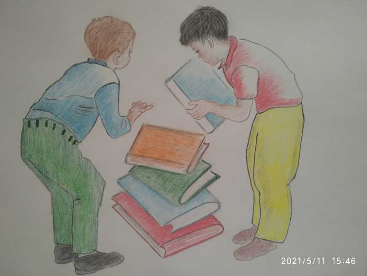 Рисунок воспитатель с детьми в детском саду