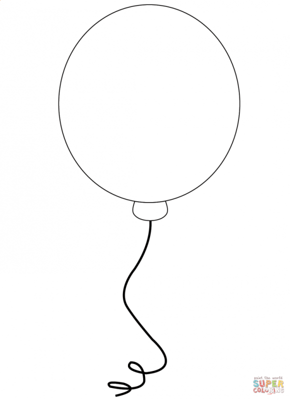 Девочка с шариками раскраска для детей