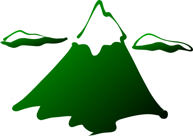 Зеленые горы рисунок