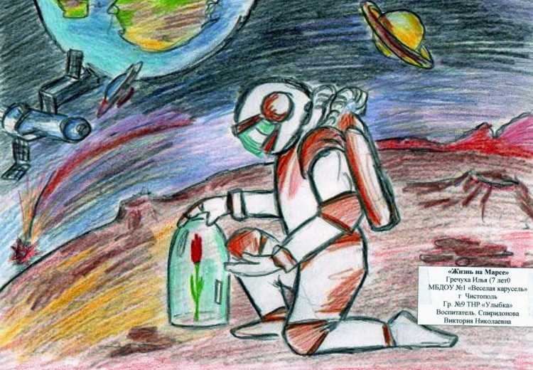 Планета будущего рисунки детей