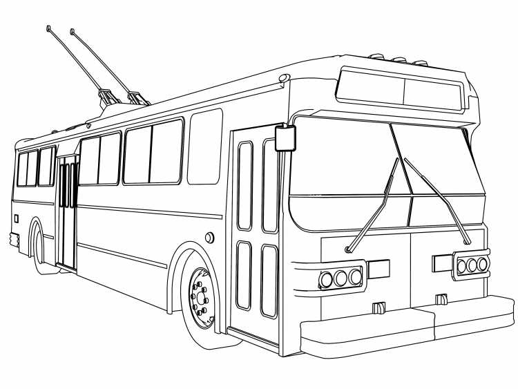 Раскраска автобус