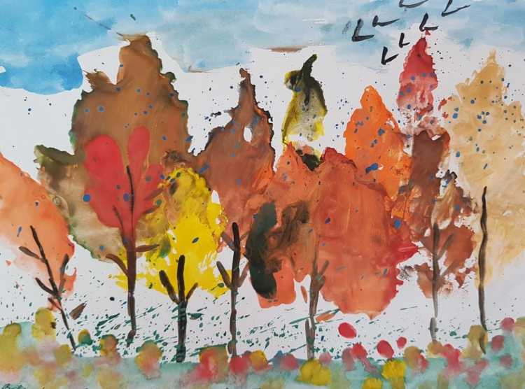 Рисование осень