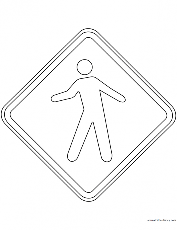 Дорожные знаки контур