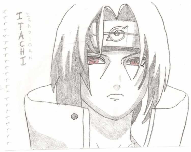 Итачи Учиха для срисовки