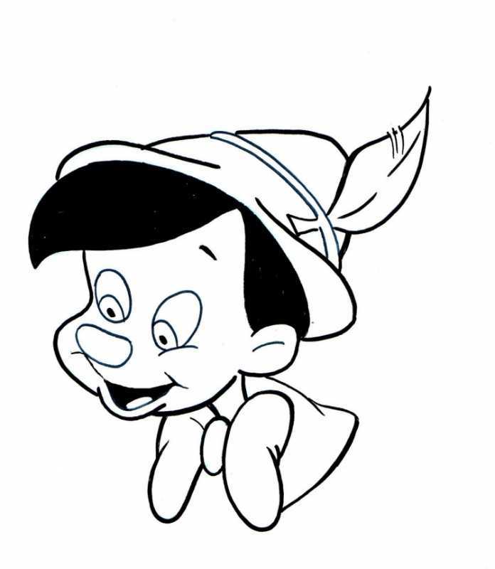 Рисунок карандашом для срисовки Буратино