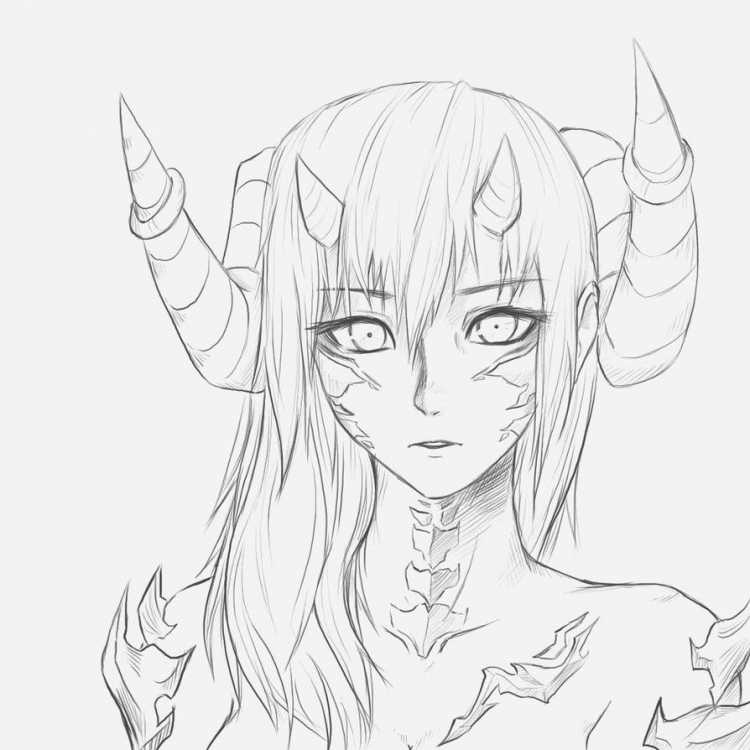 Демон для срисовки