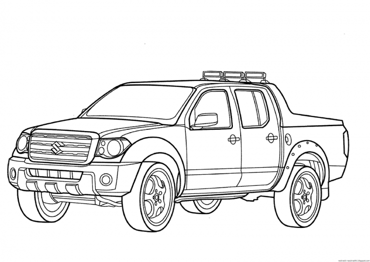 Раскраска Ford f150