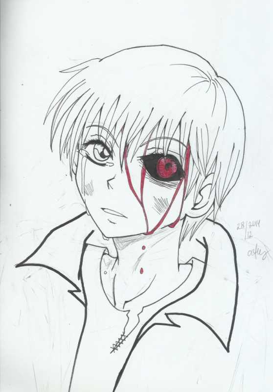 Аниме токильский гуль срисвка