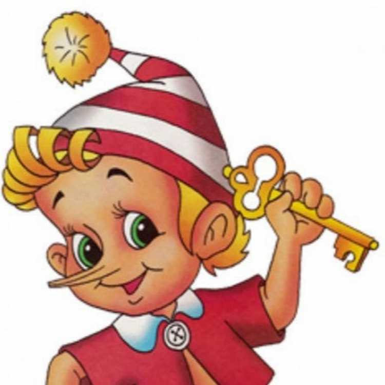 Золотой ключик или приключения Буратино рисунок