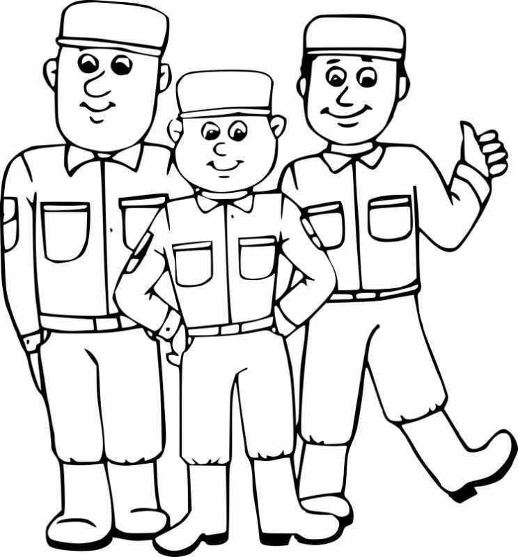 Раскраска солдатики для детей