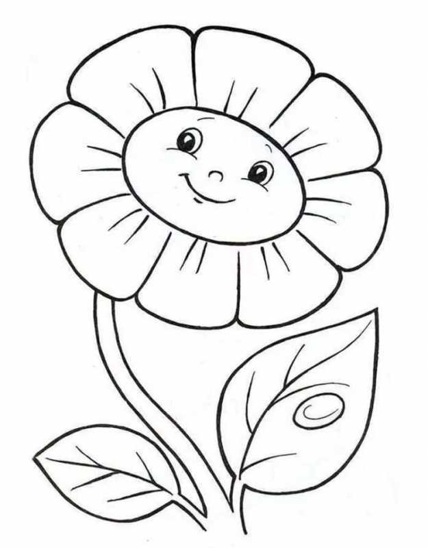 Ромашка трафарет для вырезания