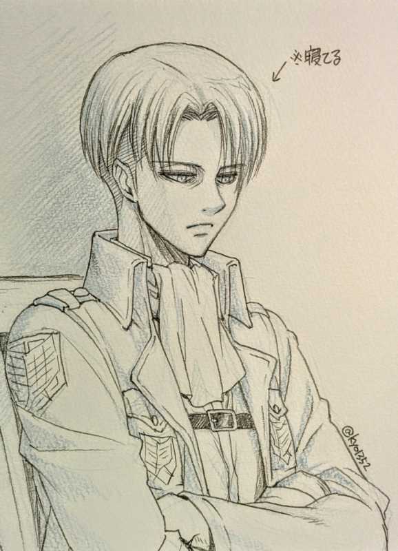 Атака титанов Леви для срисовки