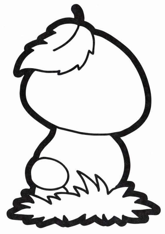 Грибы раскраска для детей