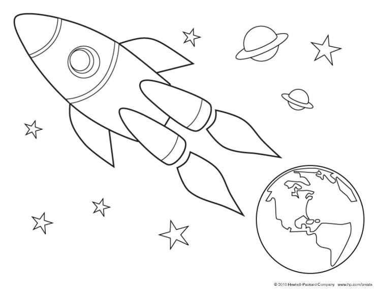 Раскраска в космосе