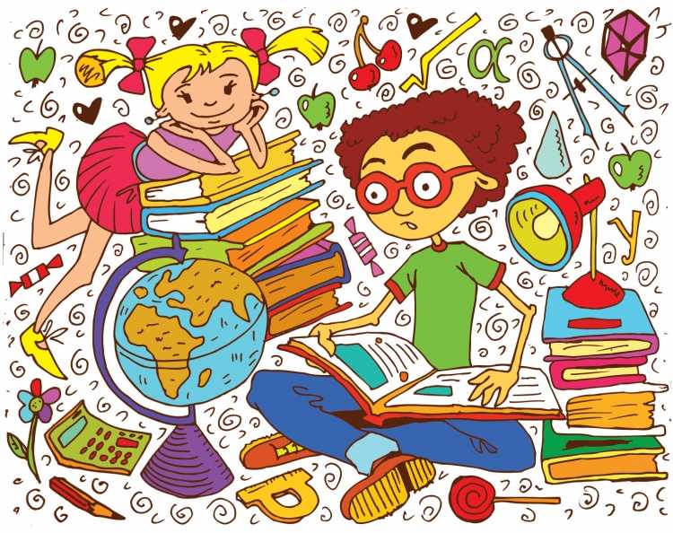 Иллюстрации на школьную тематику