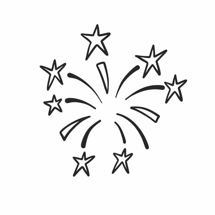 Фейерверк карандашом