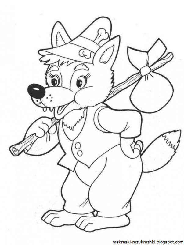 Изба раскраска для детей