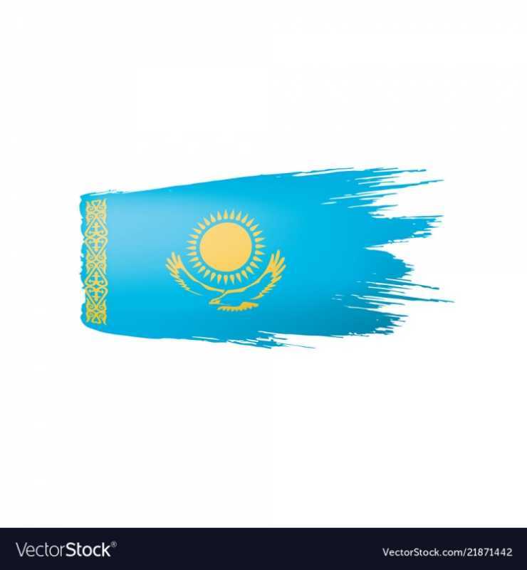 Казахстанский флаг вектор