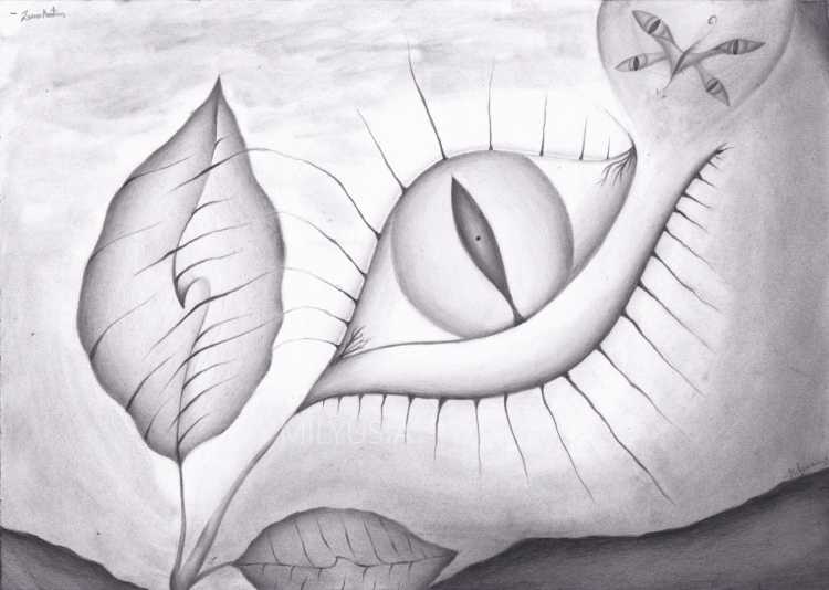 Легкая абстракция карандашом