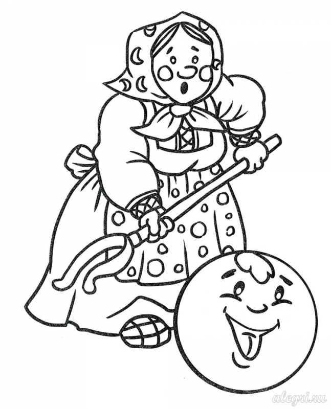 Лиса из сказки раскраска для детей