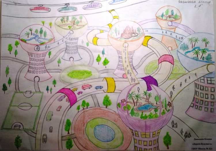 Лагерь будущего рисунок