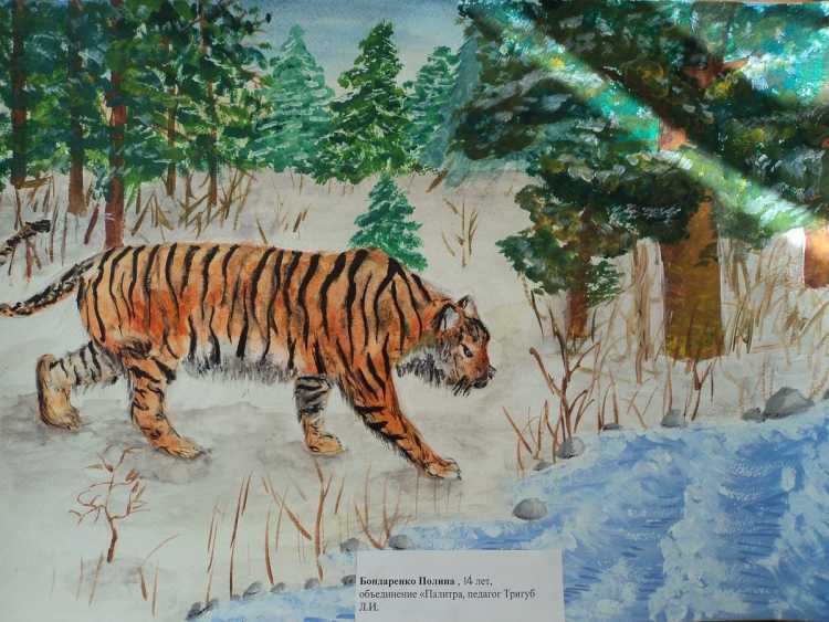 Мир животных глазами детей рисунки