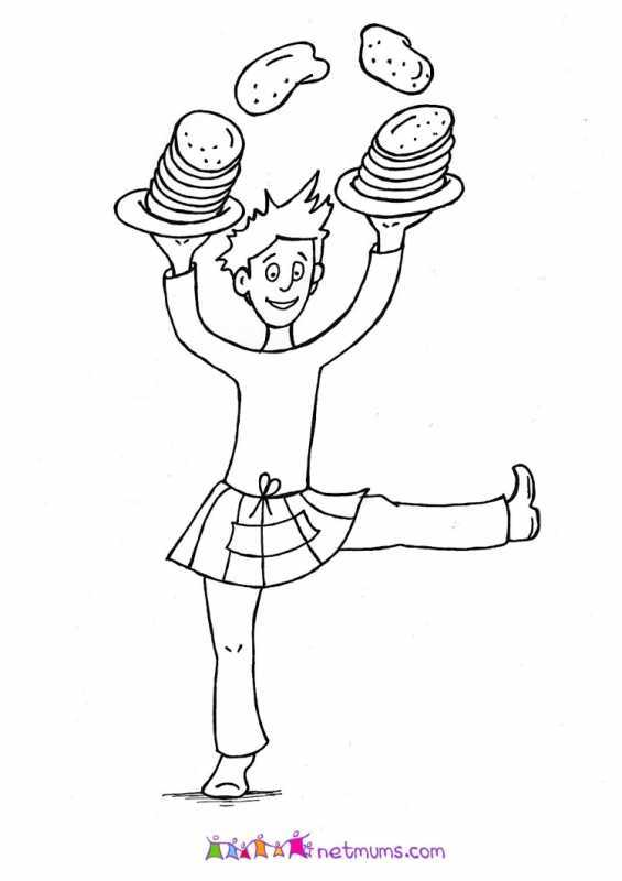 Раскраска Масленица для детей