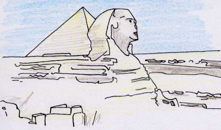 Нарисовать пирамиды Египта Хеопса