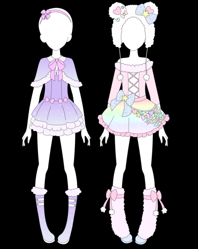 Идеи для нарядов для рисования