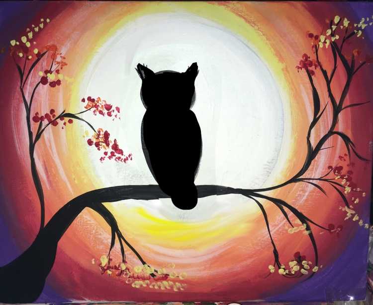 Силуэтная живопись для детей